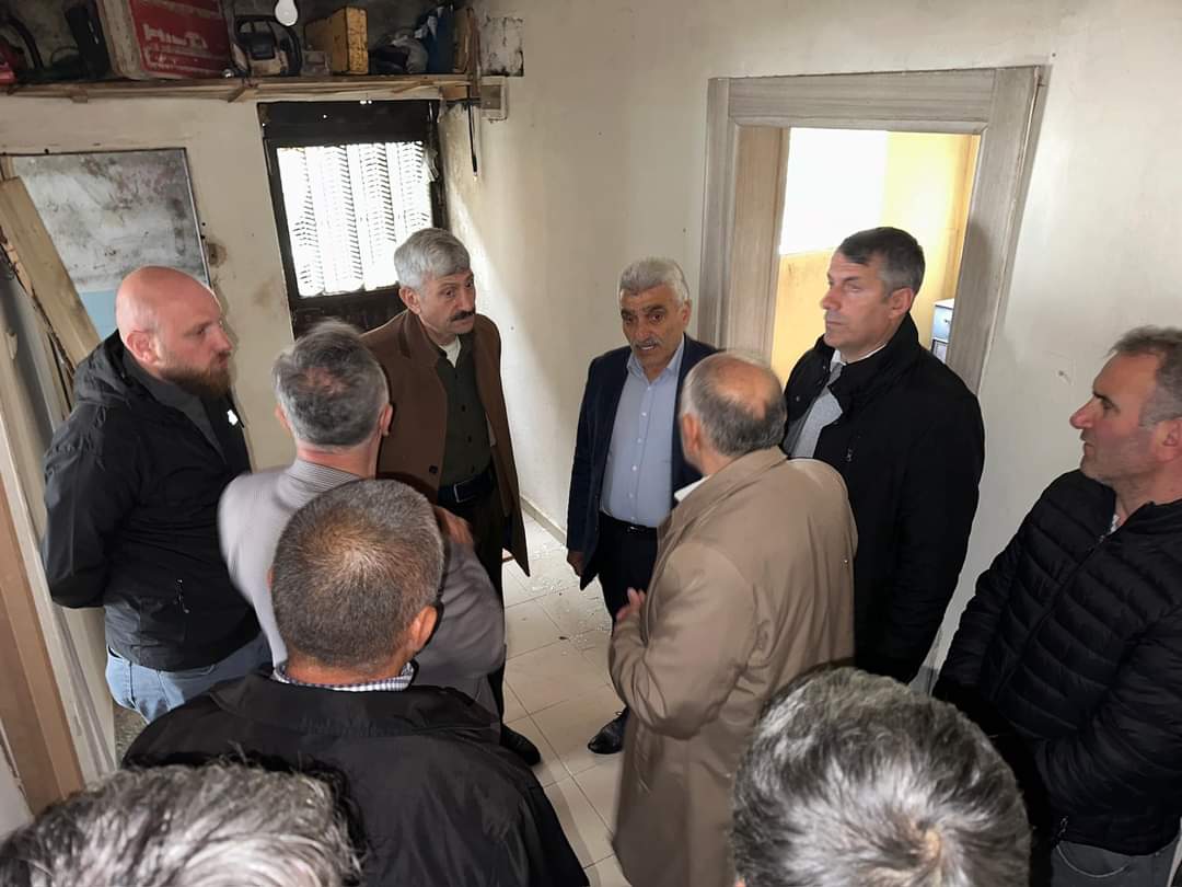 Başkan Coşkun Çebi'den Evinde Patlama olan Aileye Ziyaret